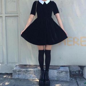 Wednesday Addams Velvet Dress